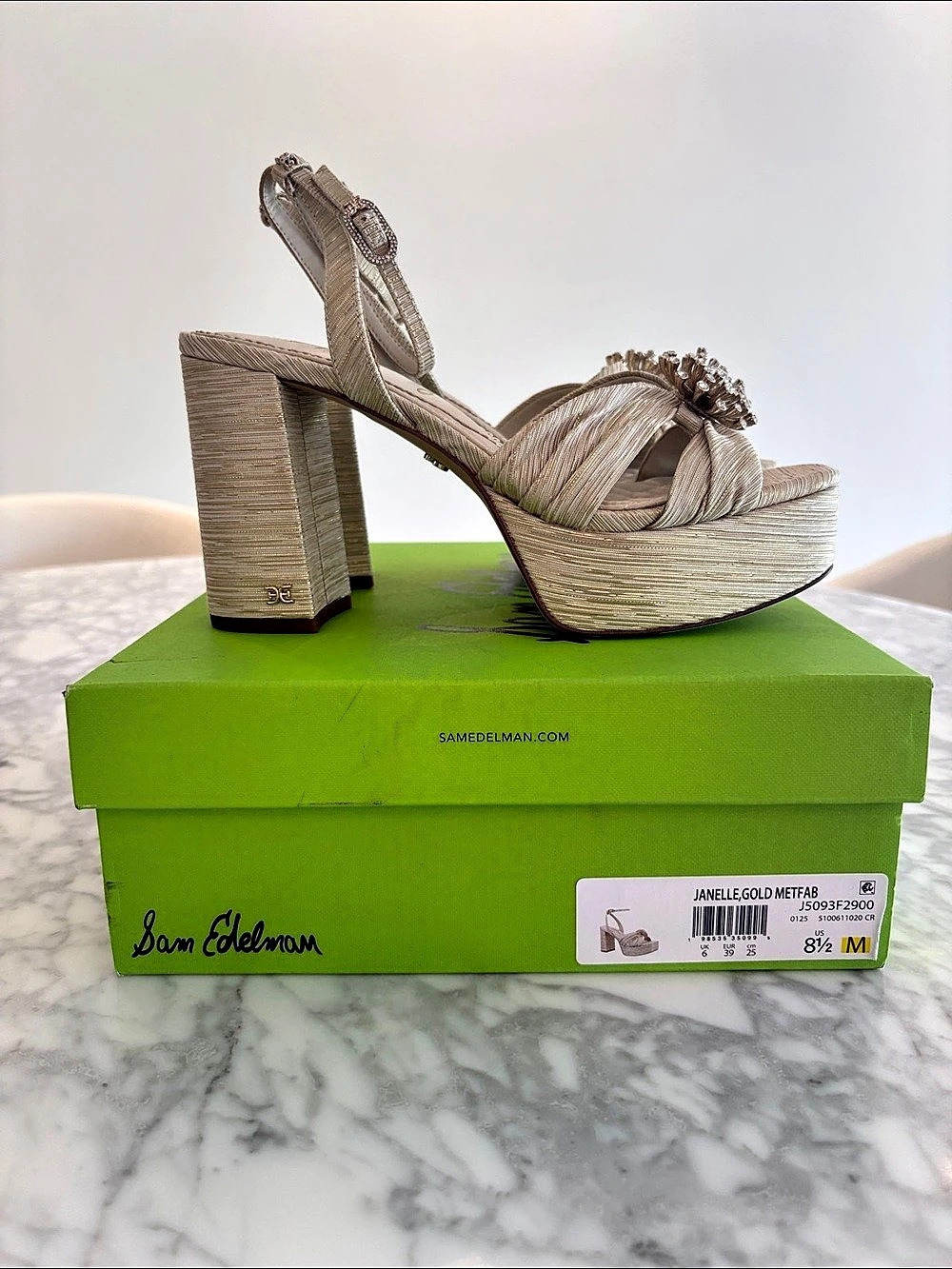 Sam Edelman Janelle Platform Dress Sandal Janelle Embellished Platform Heels